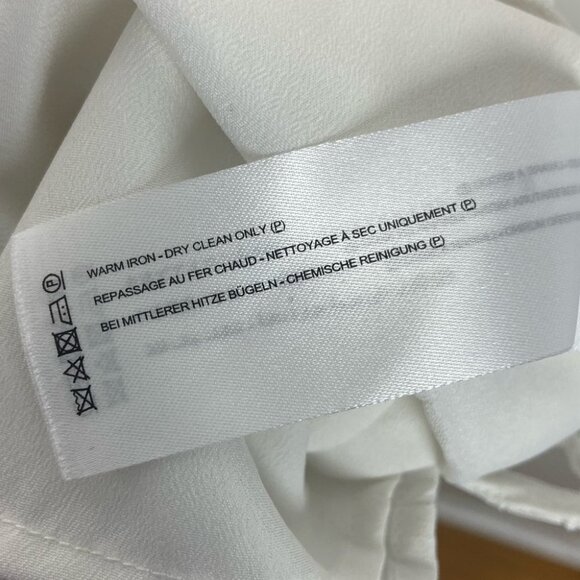 Revolve Keepsake White Eyelet Asymmetric Dress Size Small Strapless Lace Boho - Picture 8 of 10